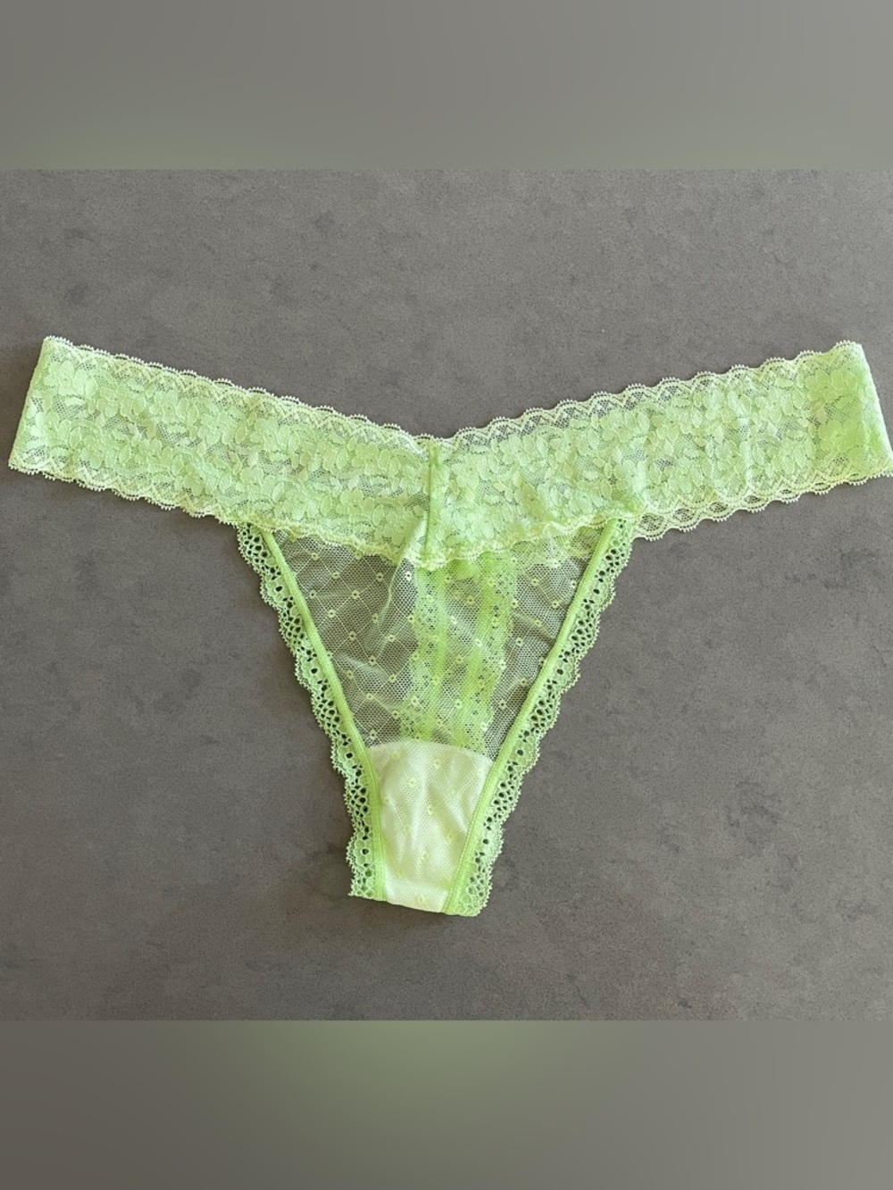 NWOT Lace Mesh Thong